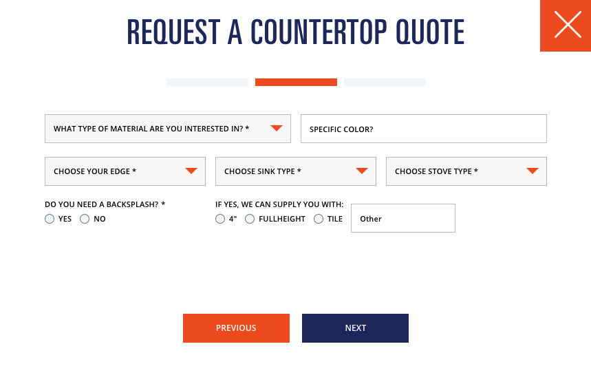 request a countertop quote